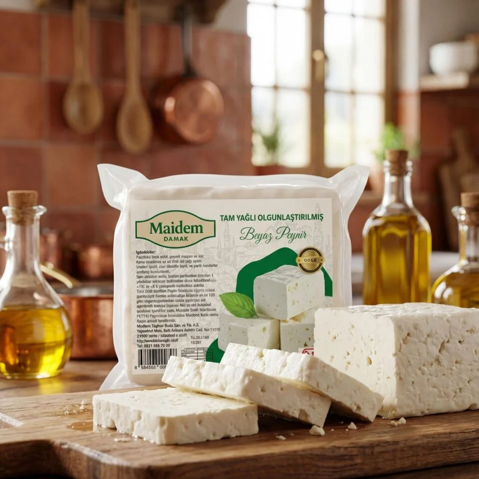 Maidem Damak Tam Yağlı Olgunlaştırılmış Beyaz Peynir – GOLD 1 Kg - Görsel 2